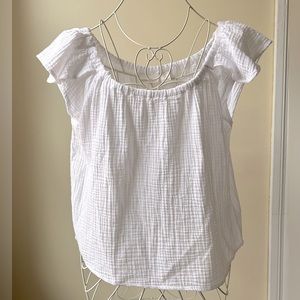 Cynthia Rowley white cotton top.
